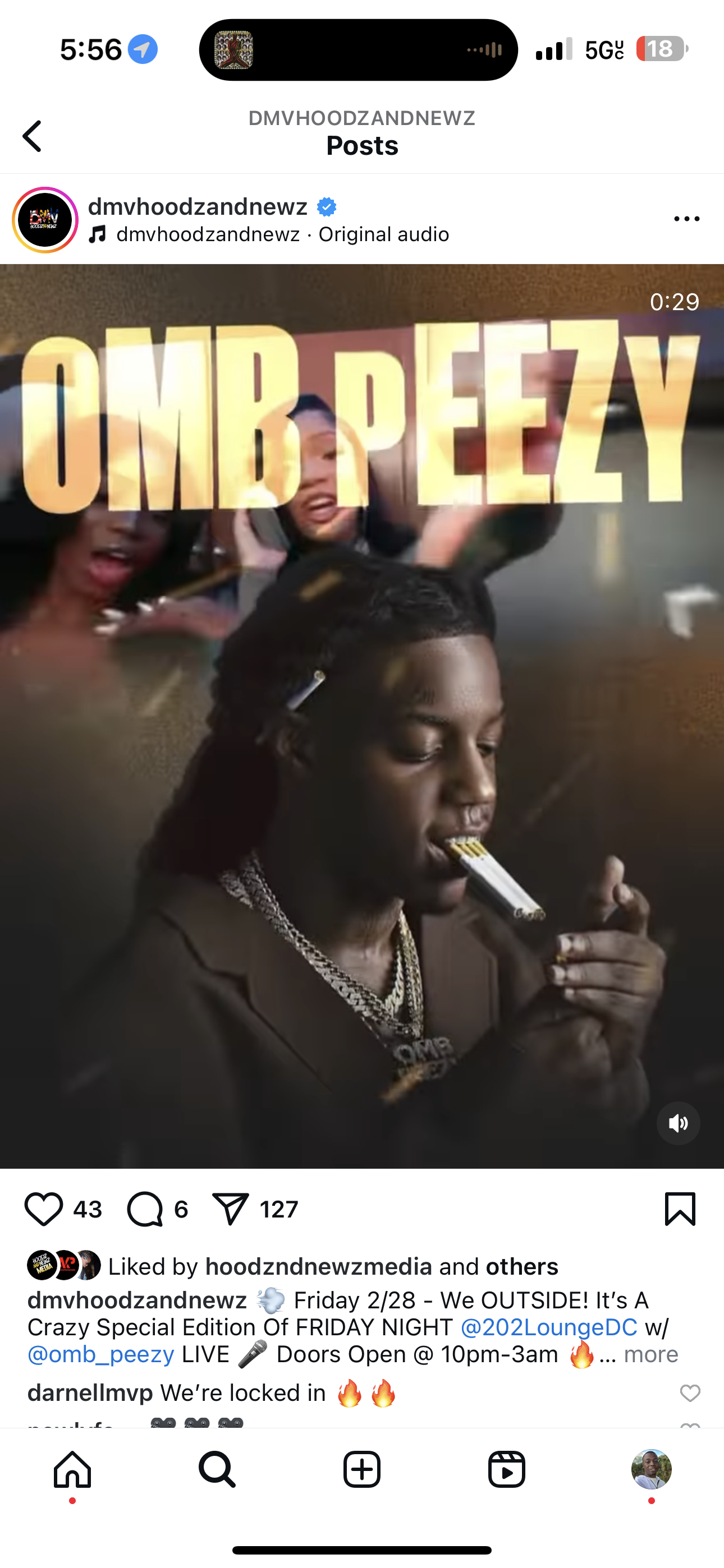 OMB PEEZY @ 202 lounge Friday